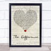 Tyler Rich The Difference Script Heart Quote Song Lyric Print
