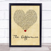 Tyler Rich The Difference Vintage Heart Quote Song Lyric Print