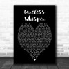 George Michael Careless Whisper Black Heart Song Lyric Music Wall Art Print