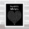 George Michael Careless Whisper Black Heart Song Lyric Music Wall Art Print