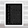 Van Morrison Have I Told You Lately That I Love You Black Script Song Print