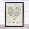 Van Morrison Into The Mystic Script Heart Song Lyric Quote Print