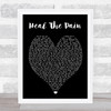 George Michael Heal The Pain Black Heart Song Lyric Music Wall Art Print