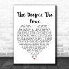 Whitesnake The Deeper The Love Heart Song Lyric Quote Print