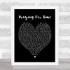 George Michael Praying For Time Black Heart Song Lyric Music Wall Art Print