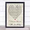 Whitney Houston I Wanna Dance With Somebody Script Heart Song Lyric Quote Print