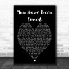 George Michael You Have Been Loved Black Heart Song Lyric Music Wall Art Print