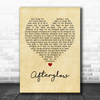 Wilkinson Afterglow Vintage Heart Quote Song Lyric Print