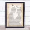 David Gray Please Forgive Me Man Lady Bride Groom Wedding Song Lyric Poster Print