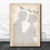 Pixies Where is My Mind Man Lady Bride Groom Wedding Song Lyric Poster Print