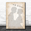 Queen We Are The Champions Man Lady Bride Groom Wedding Song Lyric Poster Print