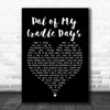 Ann Breen Pal of My Cradle Days Black Heart Song Lyric Poster Print