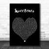 Ariana Grande Sweetener Black Heart Song Lyric Poster Print