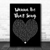 Brett Eldredge Wanna Be That Song Black Heart Song Lyric Poster Print