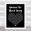 Brett Eldredge Wanna Be That Song Black Heart Song Lyric Poster Print