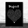 Doria roberts Perfect Black Heart Song Lyric Poster Print