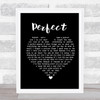 Doria roberts Perfect Black Heart Song Lyric Poster Print