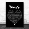 Ella Henderson Yours Black Heart Song Lyric Poster Print