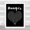 Florence + The Machine Hunger Black Heart Song Lyric Poster Print