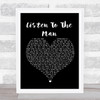 George Ezra Listen To The Man Black Heart Song Lyric Poster Print