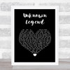 Neil Young Unknown Legend Black Heart Song Lyric Poster Print