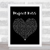 New Order Perfect Kiss Black Heart Song Lyric Poster Print