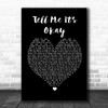 Paramore Tell Me It's Okay Black Heart Song Lyric Poster Print