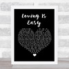 Rex Orange County Loving Is Easy Black Heart Song Lyric Poster Print