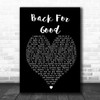 Back For Good Take That Black Heart Song Lyric Music Wall Art Print