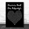 Shania Twain Forever And For Always Black Heart Song Lyric Poster Print