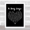 T. Rex A Day Laye Black Heart Song Lyric Poster Print