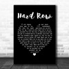 The Black Keys Hard Row Black Heart Song Lyric Poster Print