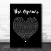 The Courteeners The Opener Black Heart Song Lyric Poster Print