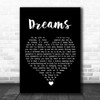 The Cranberries Dreams Black Heart Song Lyric Poster Print