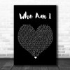 Will Young Who Am I Black Heart Song Lyric Poster Print