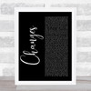 2Pac Changes Black Script Song Lyric Poster Print