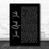 Basia Time And Tide Black Script Song Lyric Poster Print