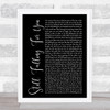 Ellie Goulding Still Falling For You Black Script Song Lyric Poster Print