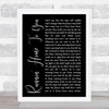 Grant Gustin Runnin' Home To You Black Script Song Lyric Poster Print