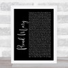 Tina Turner Proud Mary Black Script Song Lyric Poster Print