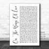 Jeffrey Osborne On The Wings Of Love White Script Song Lyric Poster Print