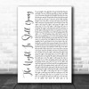 Nicki Minaj The Night Is Still Young White Script Song Lyric Poster Print