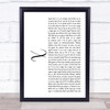 Nicky Jam x J Balvin X White Script Song Lyric Poster Print