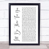 The Rembrandts Ill be there for you White Script Song Lyric Poster Print