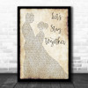 Al Green Let's Stay Together Man Lady Dancing Song Lyric Poster Print