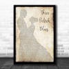 B.B. King Three O'clock Blues Man Lady Dancing Song Lyric Poster Print