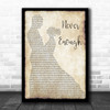 Loren Allred Never Enough Man Lady Dancing Song Lyric Poster Print