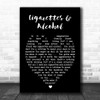 Cigarettes & Alcohol Oasis Black Heart Song Lyric Music Wall Art Print