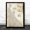 Van Morrison Days Like This Man Lady Dancing Song Lyric Poster Print