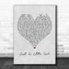 Amy Studt Just A Little Girl Grey Heart Song Lyric Poster Print